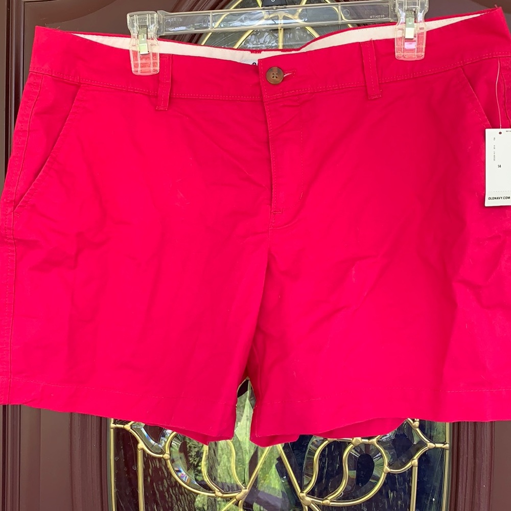 NWT old navy hot pink short sz 14